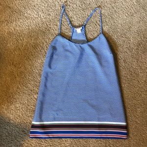 J. Crew Geometric Print Tank, Size 2, NWOT